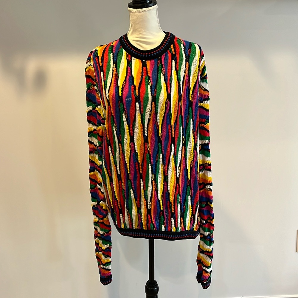 Multicolor unisex vintage Cotton Sweater
